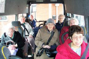 Group on a bus